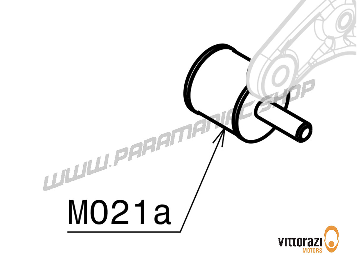 M021a - Schwingungsdämpfer 30 x 30 mm - M8 x 15 mm (Satz mit 2 Stück) - Moster185 Classic