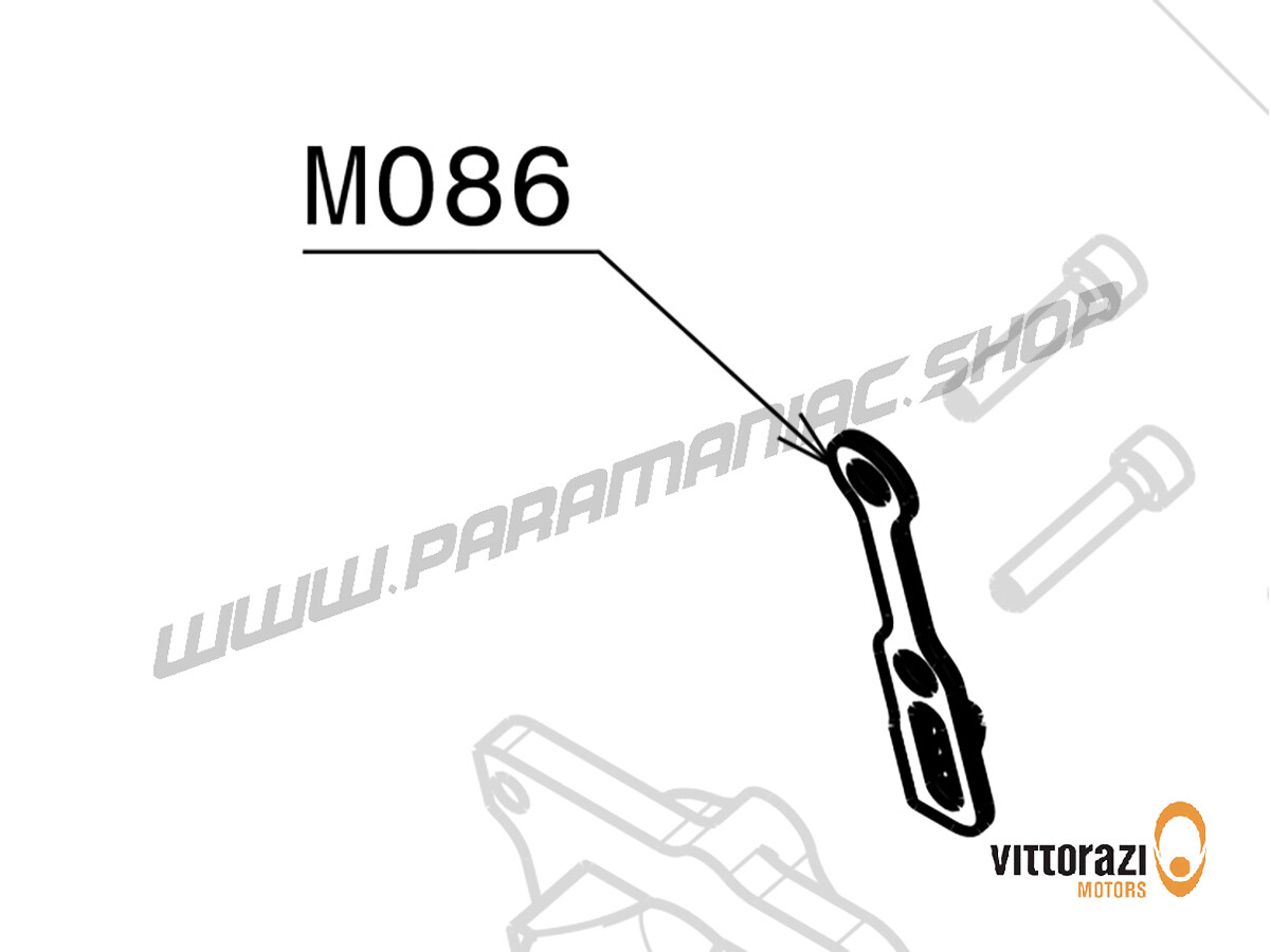 M086 - Inox-Halterung für Drosselklappenzug - Moster185 Classic