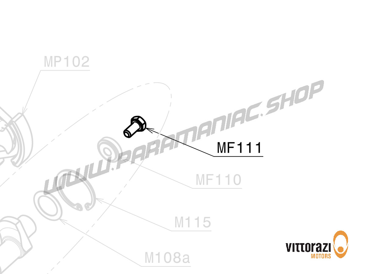 MF111 - Titan-Schraube 8 x 16 mm Te DIN 933 - Moster185 Factory