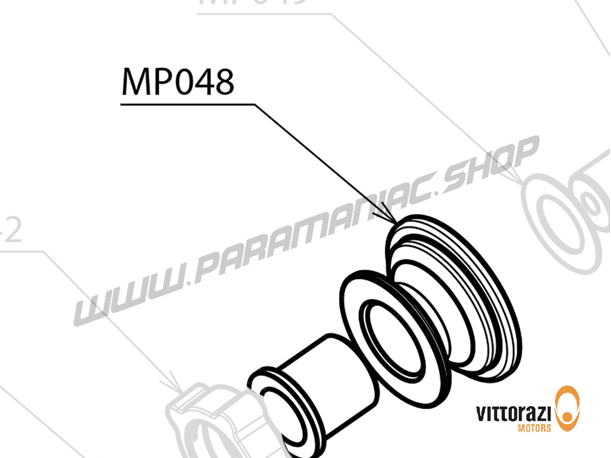 MP048 - Seilumlenkrolle aus Aluminium mit Unterlegscheiben, schwarz - Moster185 Plus