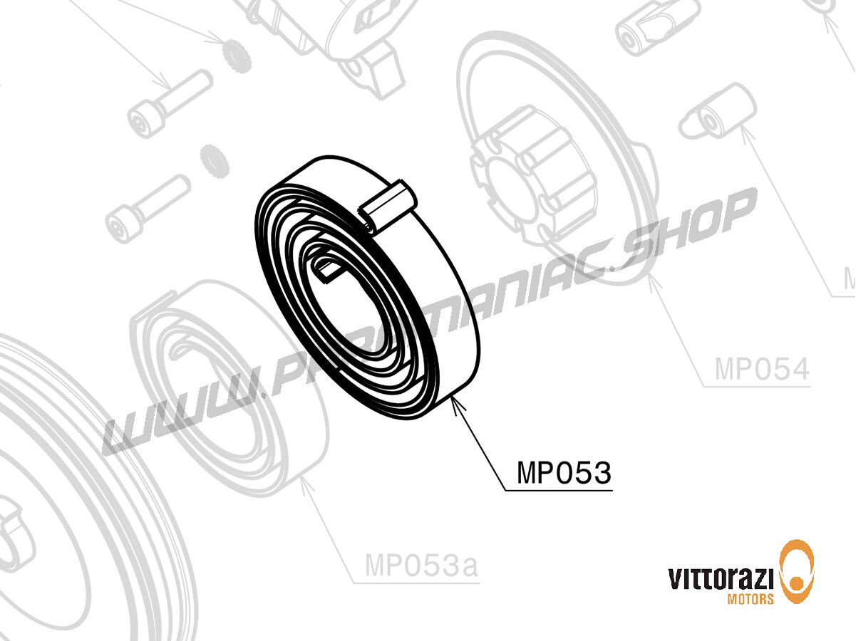 MP053 - Leichtstartfeder mit montiertem Umreifungsband - Moster185 Factory