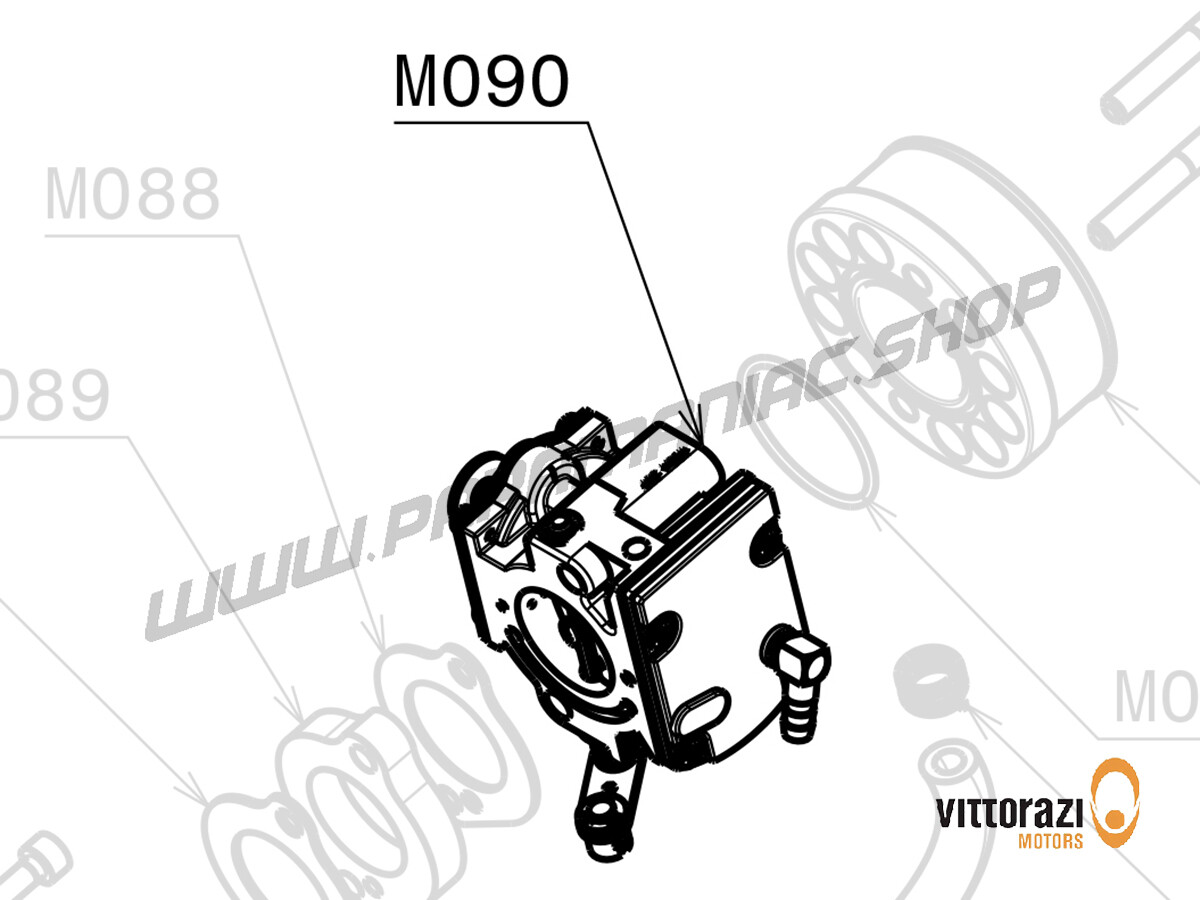 M090 - Vergaser Walbro für Moster185 Classic/Silent (Externe Impulsschaltung) - Moster185 Classic
