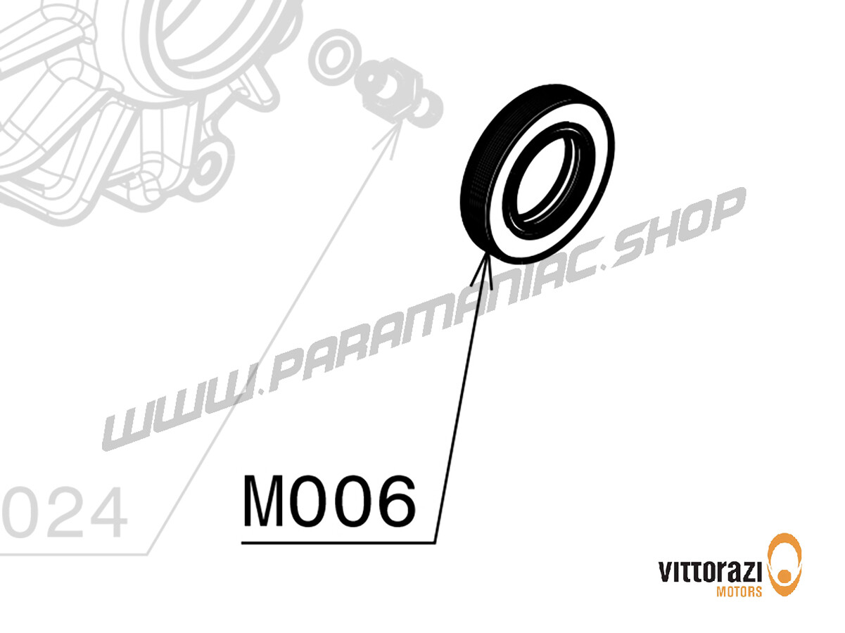 M006 - Wellendichtringe Viton 20/35/7 mm (2er-Satz) - Moster185 Classic
