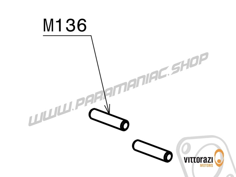 M136 - Auspuffbolzen Ø 8 x 38 mm (2er-Satz) - Moster185 Plus