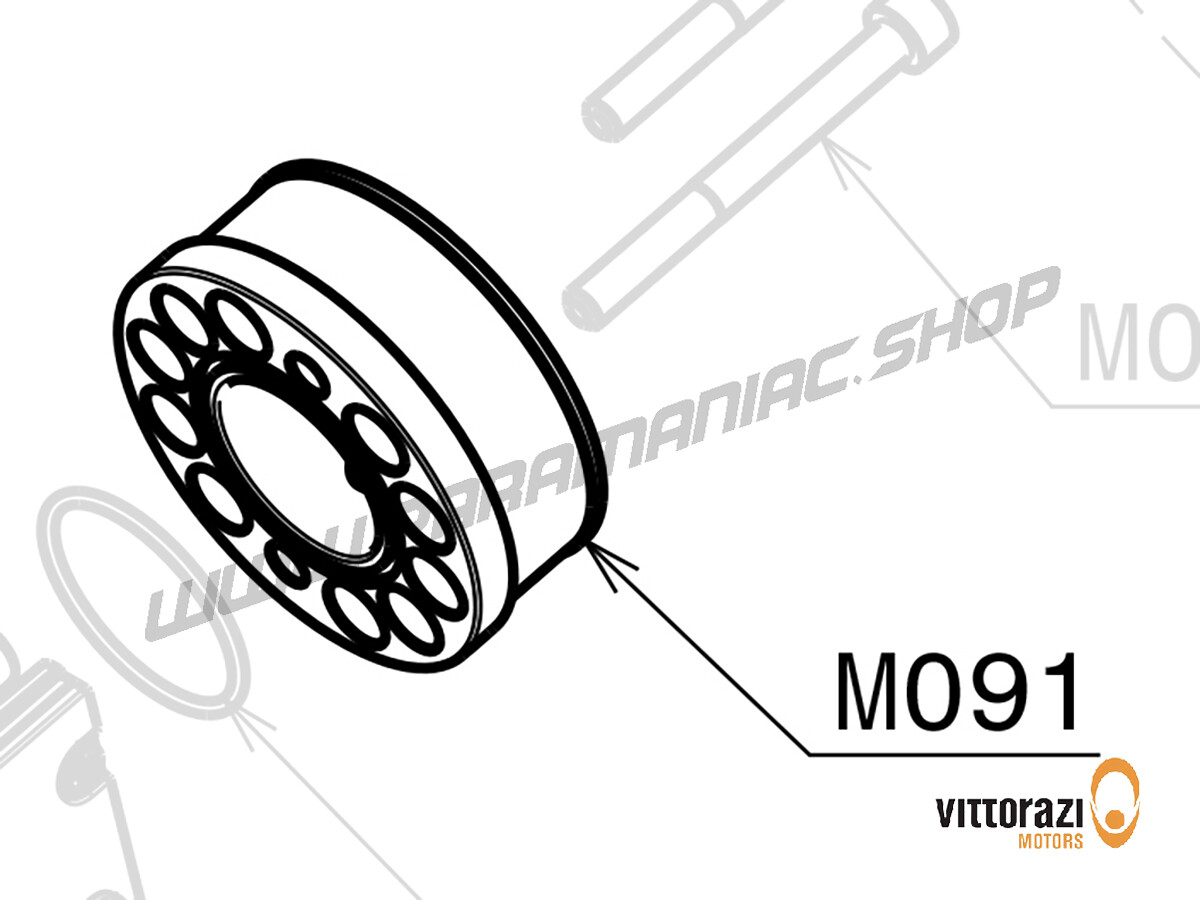 M091 - Airbox-Anschlussstück aus Kunststoff und O-Ring aus Viton - Moster185 Classic