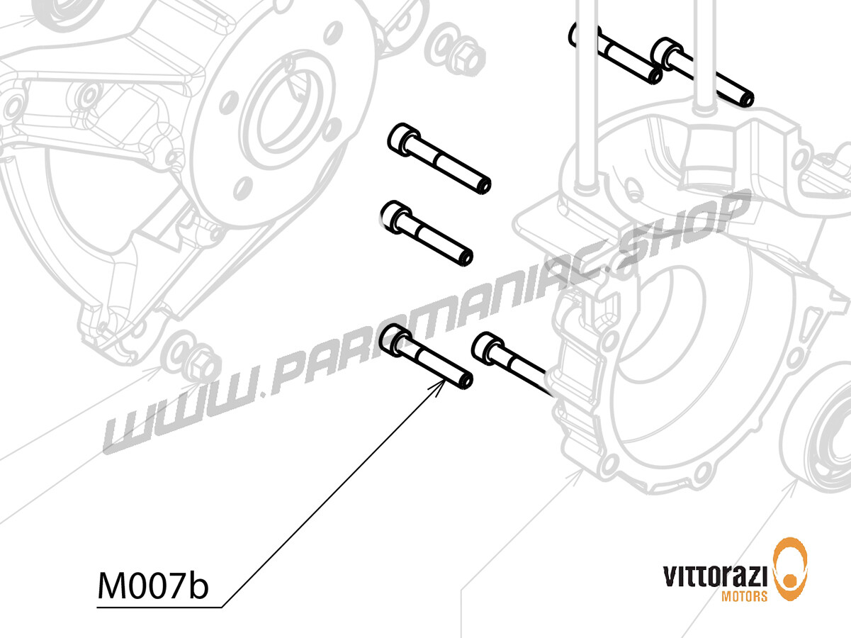 M007b - Schraube 6 x 35 mm Tcei DIN 912 (5er Satz) und Schraube 6 x 40 mm Tcei DIN 912 (2er Satz) - Moster185 Plus