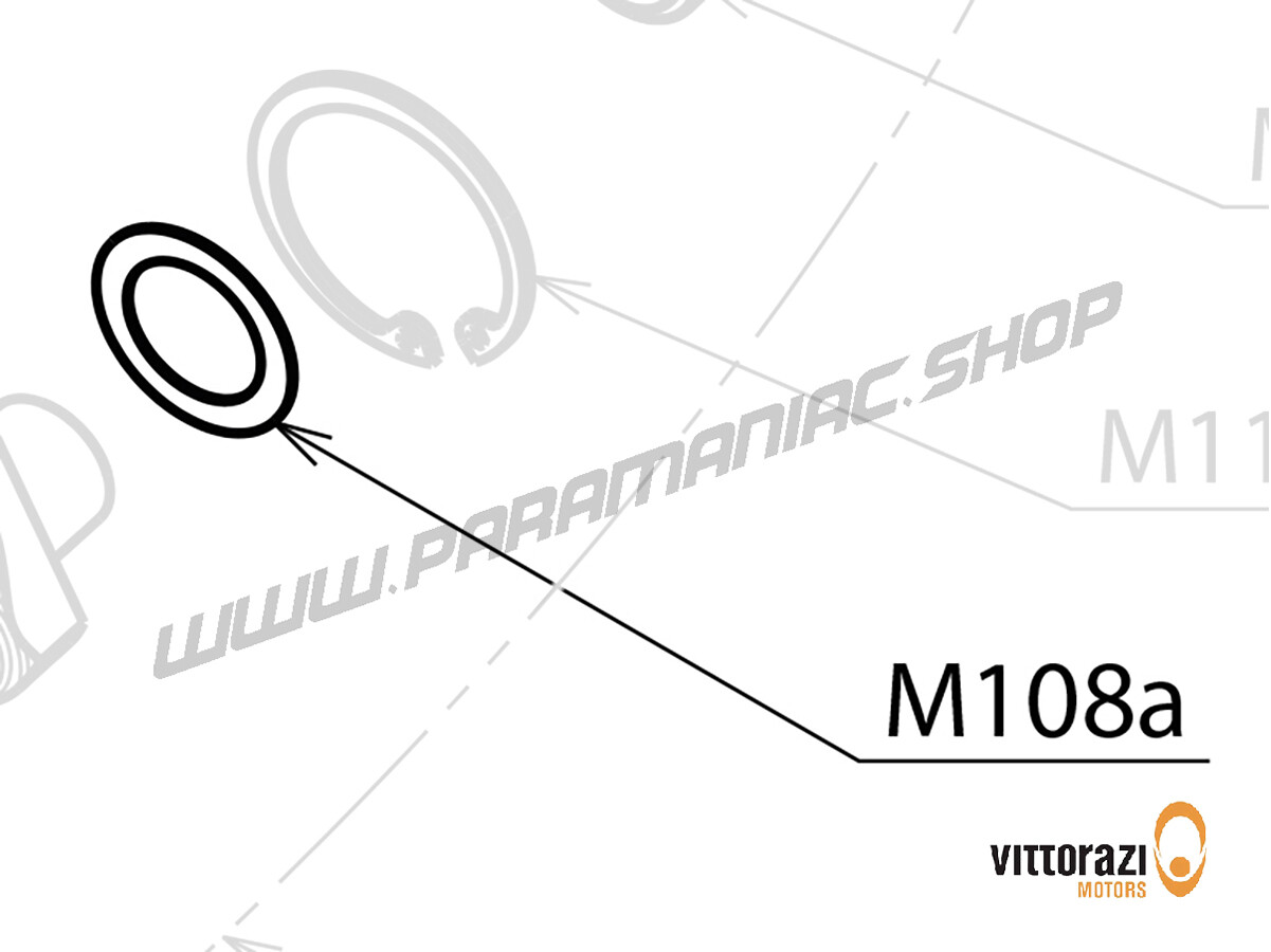 M108a - Unterlegscheibe 22 x 32 mm 0,3/0,5 mm DIN 988PS (Satz 2) - Moster185 Plus