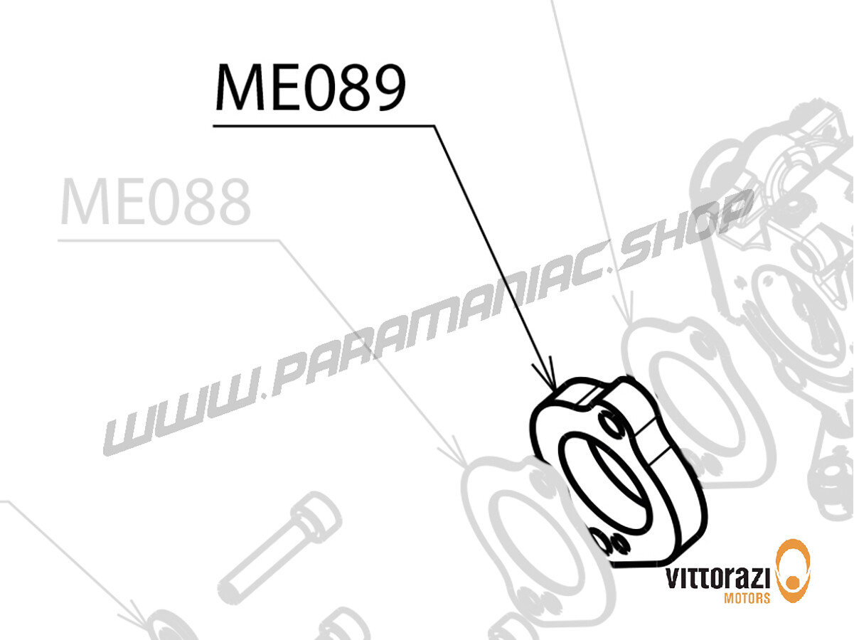 ME089 - Bakelit-Dichtung für WB-Vergaser (interner Impulskreis) - Moster185 Plus