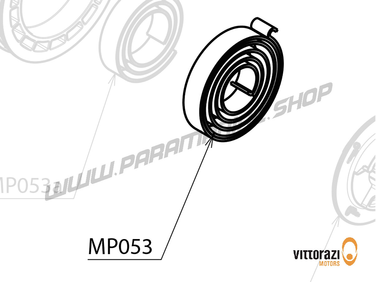 MP053 - Leichtstartfeder mit montiertem Umreifungsband - Cosmos300
