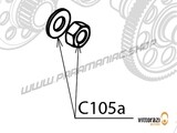  Vittorazi Cosmos 300 - C105a - Kupplungsmutter M14 x 1,5 mm und Unterlegscheibe Ø 14 mm 