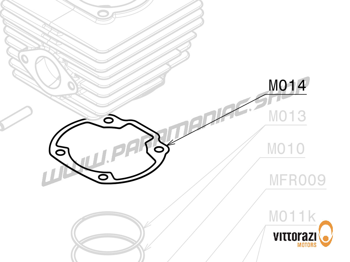 M014 - Zylinderdichtung - 0,20/0,30/0,40/0,50 mm (Satz mit 5 Stück) - Moster185 Factory