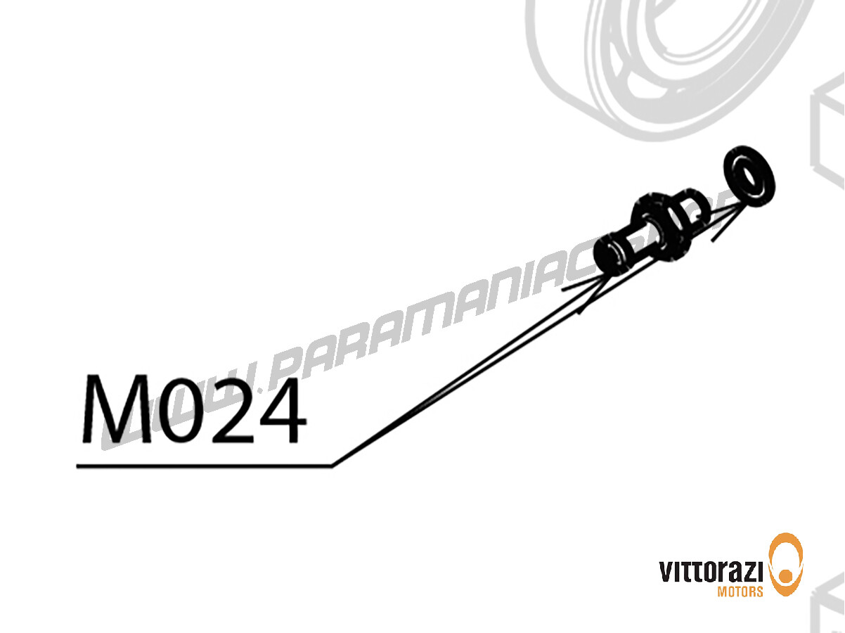  Vittorazi Cosmos 300 - M024 - Messingverteiler, Schraube 6 x 6 mm Tbei DIN 7380 und Kupferunterlegscheibe 