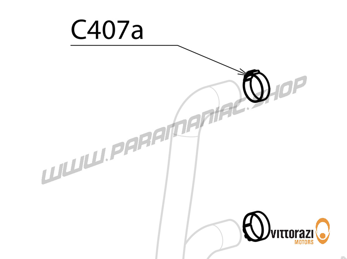 C407a - Befestigungsschelle Ø 23 mm (Satz mit 4 Stück) - Cosmos300