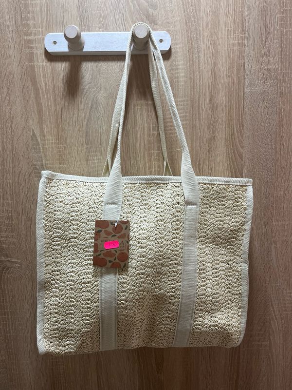 Bolso rafia 52233 beige
