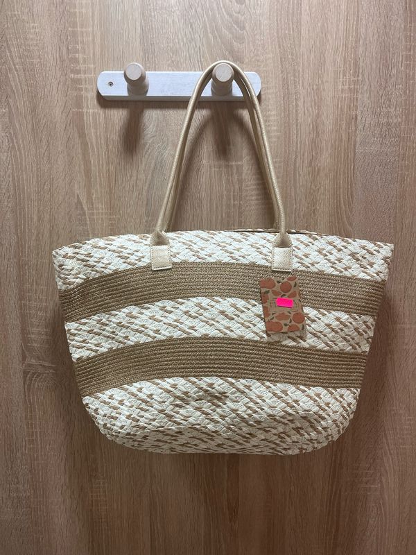 Bolso rafia 52213 beige