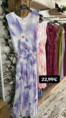 Vestido flores lila