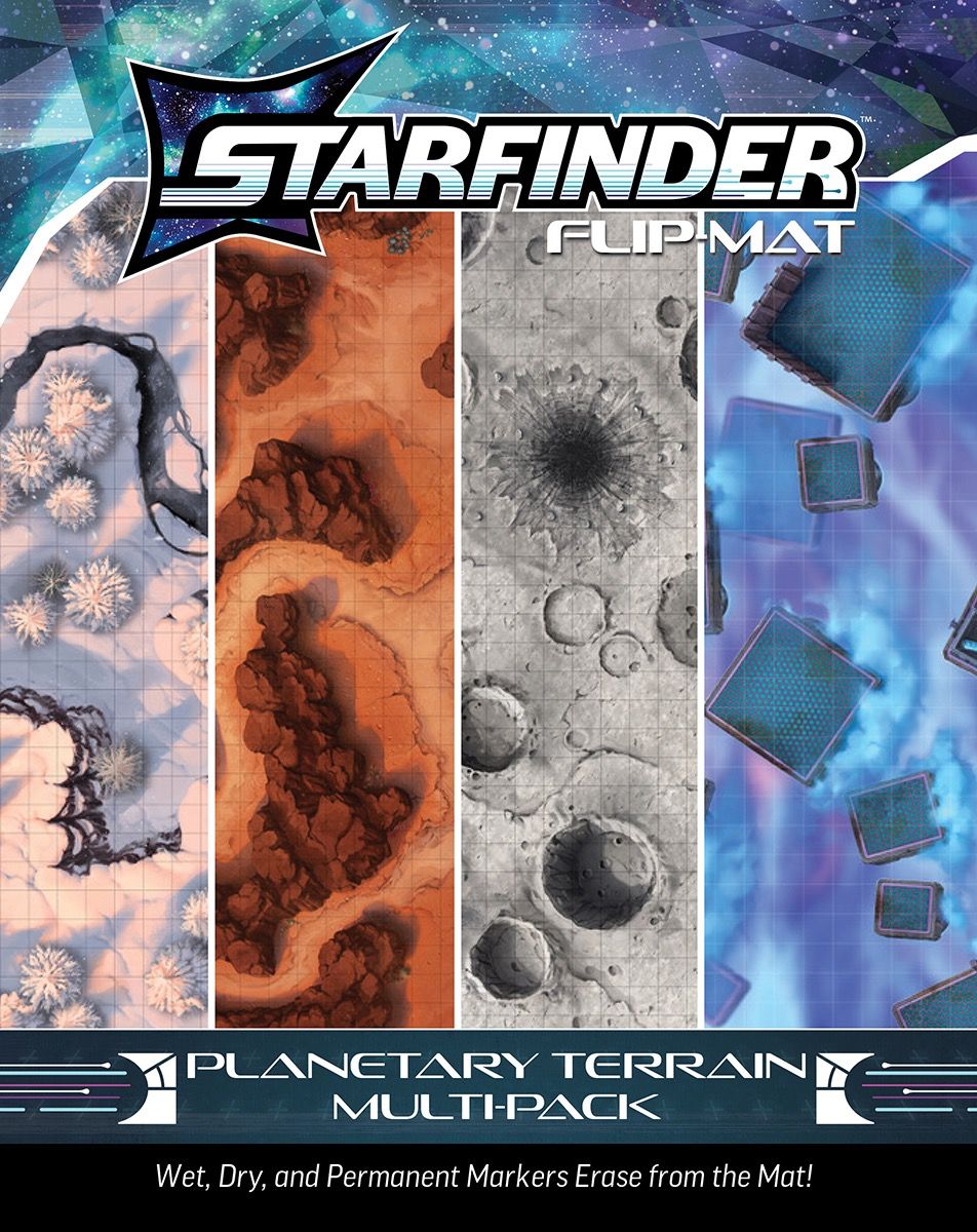 STARFINDER RPG: FLIP-MAT: PLANETARY TERRAIN MULTI-PACK