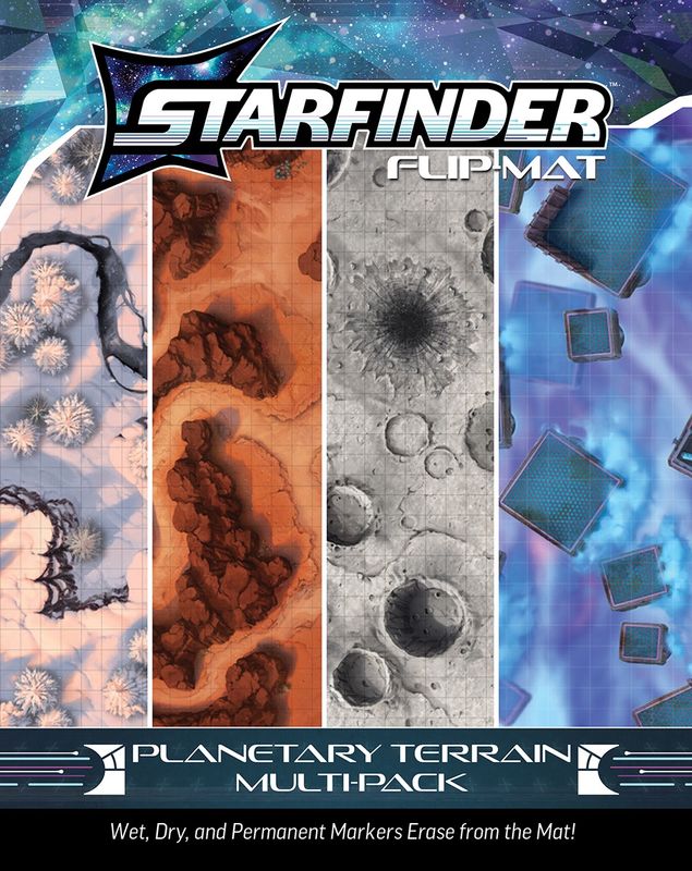 STARFINDER RPG: FLIP-MAT: PLANETARY TERRAIN MULTI-PACK