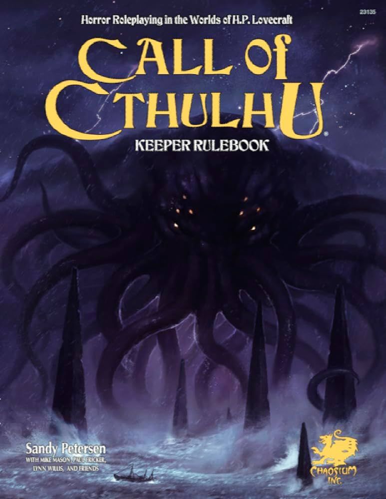CALL OF CTHULHU 7TH EDITION KEEPER RULEBOOK