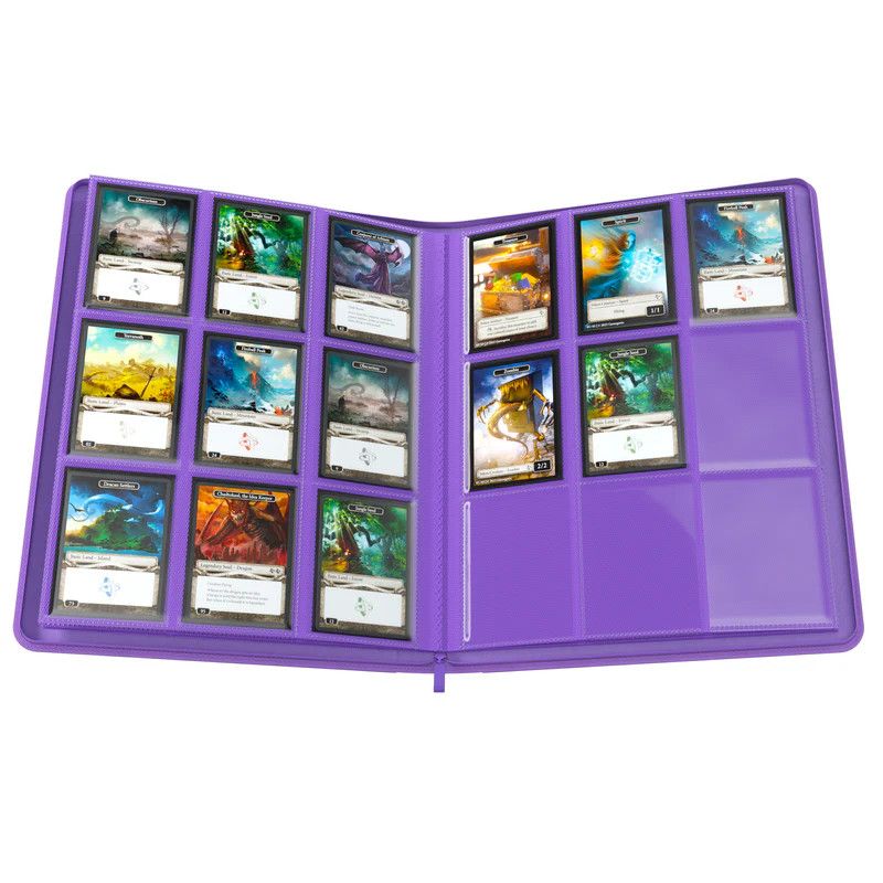 ZIP-UP ALBUM 18-POCKET: PURPLE