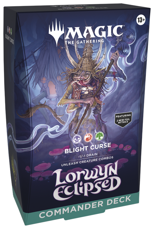MAGIC THE GATHERING LORWYN ECLIPSED COMMANDER DECK BLIGHT CURSE MAGIC THE GATHERING LORWYN ECLIPSED COMMANDER DECK BLIGHT CURSE