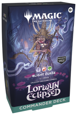 MAGIC THE GATHERING LORWYN ECLIPSED COMMANDER DECK BLIGHT CURSE