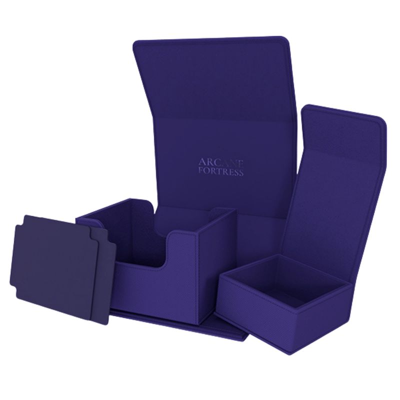 ARCANE FORTRESS: SOLID COLOR: RADIANT 100+ PURPLE DELUXE DECK VAULT