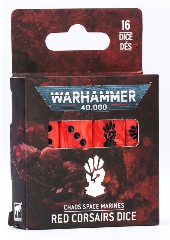 CHAOS SPACE MARINES: RED CORSAIRS DICE SET