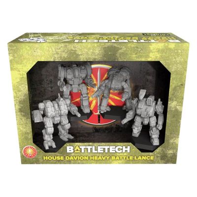 BATTLETECH MINIATURE FORCE PACK HOUSE DAVION HEAVY BATTLE LANCE BATTLETECH MINIATURE FORCE PACK HOUSE DAVION HEAVY BATTLE LANCE