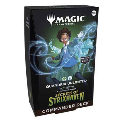 MAGIC THE GATHERING SECRETS OF STRIXHAVEN QUANDRIX UNLIMITED COMMANDER DECK MAGIC THE GATHERING SECRETS OF STRIXHAVEN QUANDRIX UNLIMITED COMMANDER DECK
