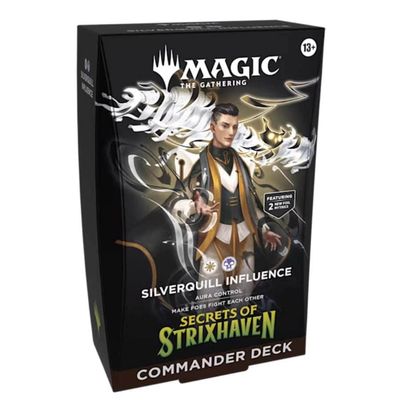 MAGIC THE GATHERING SECRETS OF STRIXHAVEN SILVERQUILL INFLUENCE COMMANDER DECK MAGIC THE GATHERING SECRETS OF STRIXHAVEN SILVERQUILL INFLUENCE COMMANDER DECK