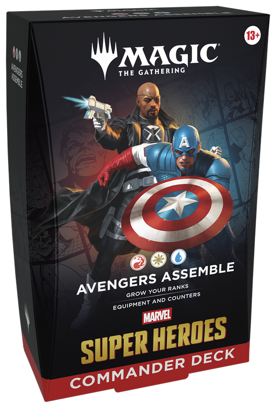 MAGIC THE GATHERING MARVEL SUPER HEROES COMMANDER DECK AVENGERS ASSEMBLE MAGIC THE GATHERING MARVEL SUPER HEROES COMMANDER DECK AVENGERS ASSEMBLE