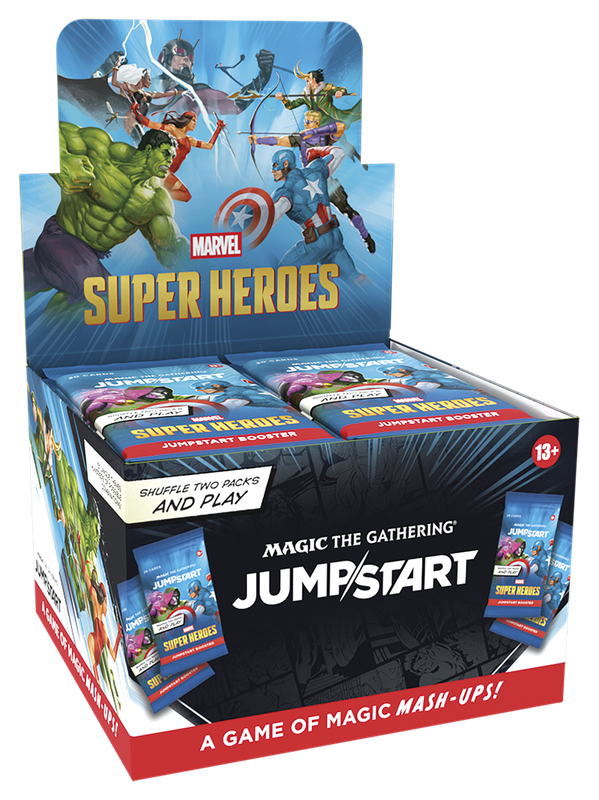 MAGIC THE GATHERING MARVEL SUPER HEROES JUMPSTART BOOSTER BOX MAGIC THE GATHERING MARVEL SUPER HEROES JUMPSTART BOOSTER BOX