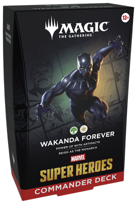 MAGIC THE GATHERING MARVEL SUPER HEROES COMMANDER DECK WAKANDA FOREVER
