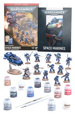 WARHAMMER 40K: GETTING STARTED - SPACE MARINES WARHAMMER 40K: GETTING STARTED - SPACE MARINES