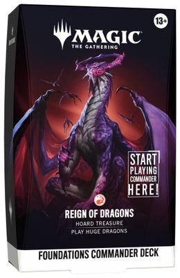 MAGIC: THE GATHERING FOUNDATIONS COMMANDER DECK - REIGN OF DRAGONS