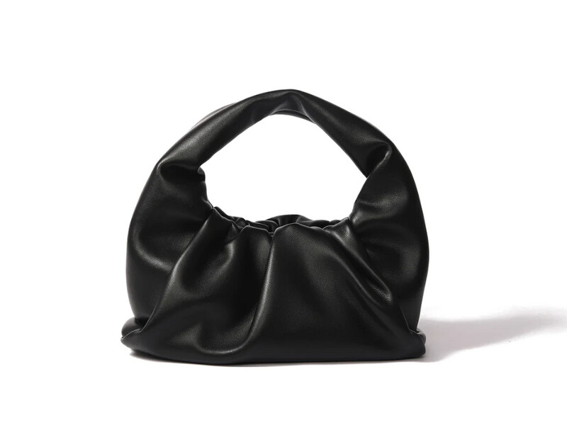 BOB ORE - Marshmallow Croissant Bag in Soft Leather