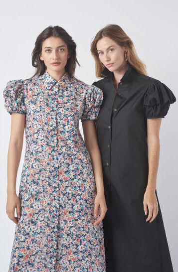 MONA THALHEIMER - Puff Sleeve Dress - White