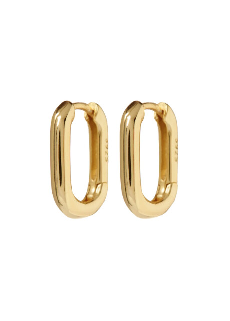 LUV AJ - Chain Link Huggies, Colour: CH5-CLH-G Gold