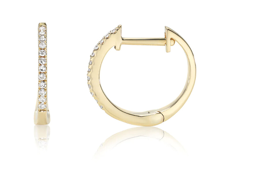 RED CARPET TRENDS - 14K Diamond Mini Huggy