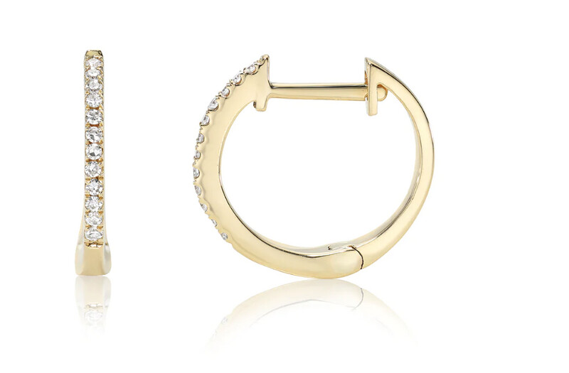 RED CARPET TRENDS - 14K Diamond Mini Huggy