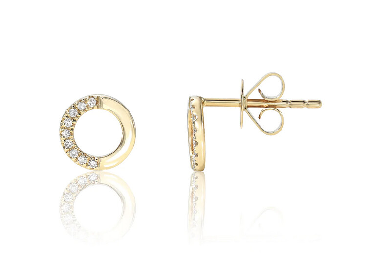RED CARPET TRENDS - 14K Half Round Earrings