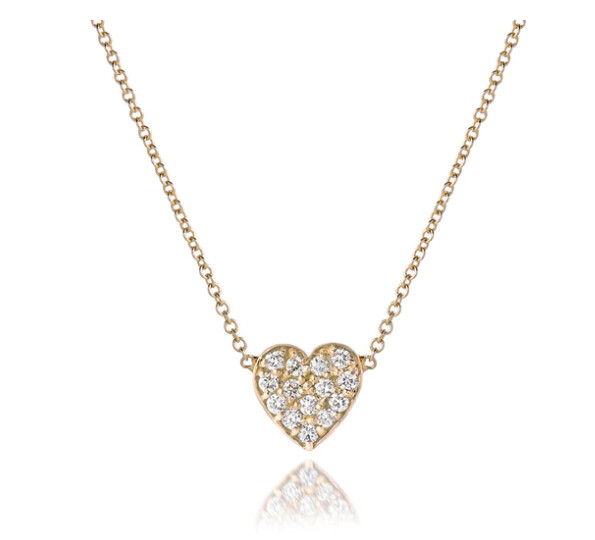 RED CARPET TRENDS - Pavé Heart Necklace