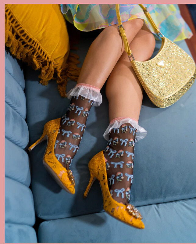 Sock Candy - multi w/lace