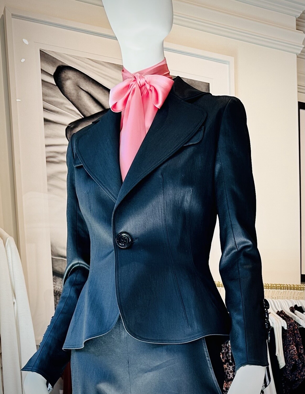 LOUIS VERDAD Denim Jacket, Colour: BLACK DENIM, Size: XS