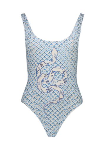 ME369 Tessa Printed Swimsuit, Colour: Amalfi Coast, Size: XS