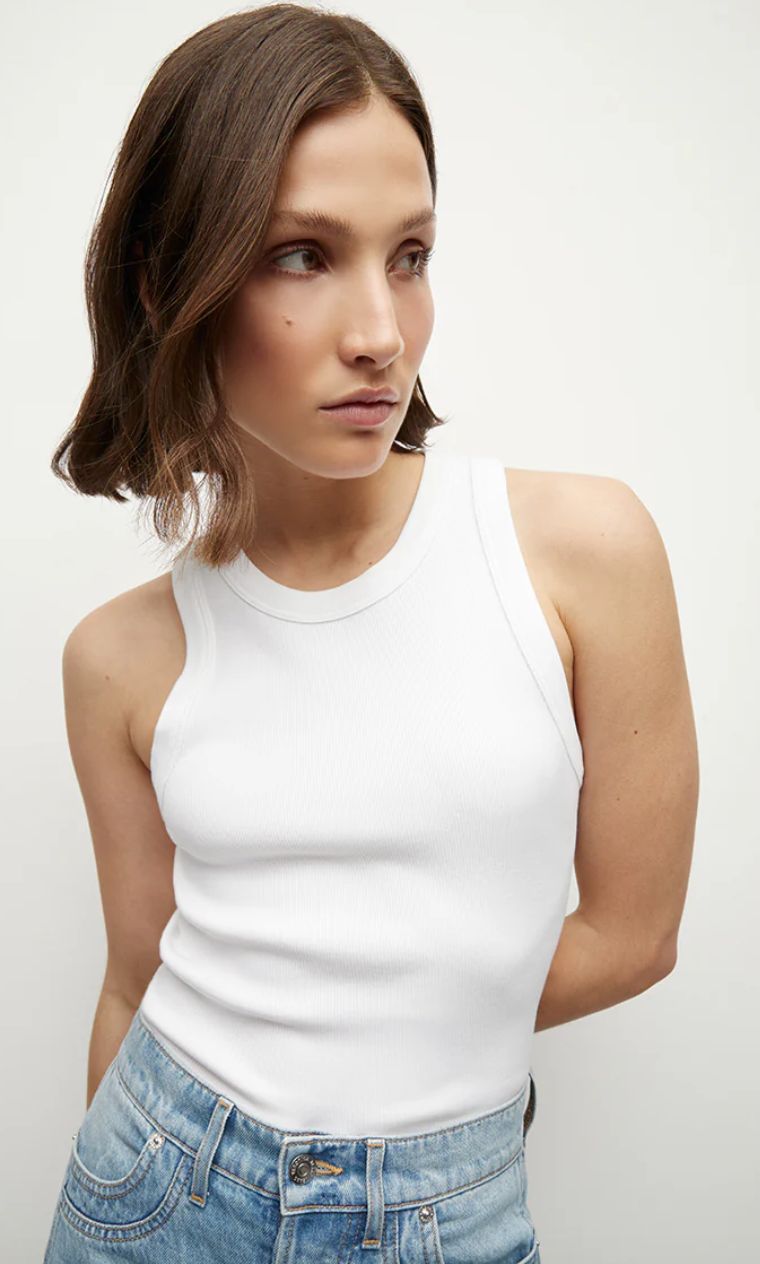 VERONICA BEARD Jordyn Tank, Colour: WHT, Size: SM