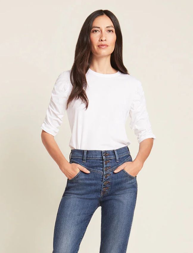 VERONICA BEARD Waldorf Tee, Colour: White, Size: XS
