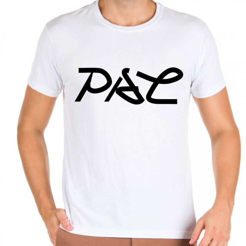 Camiseta &quot;Paz/ Shalom&quot; Branca
