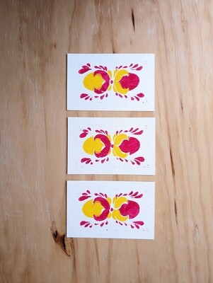 Block Print Cards | Folk Pattern Scandi Summer